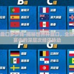 世界杯盘口多少钱-揭秘世界杯盘口，全球足球盛宴中的深层次经济脉动