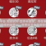 世界杯平台 竞猜软件-世界杯盛宴，尽在掌握，解码竞技热情的秘密——世界杯平台竞猜软件的前沿体验