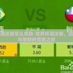 世界杯淘汰赛怎么竞猜-世界杯淘汰赛，迈向巧思与策略的竞猜之旅