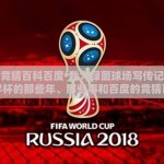 世界杯竞猜百科百度-我为绿茵球场写传记，关于世界杯的那些年、那些事和百度的竞猜百科