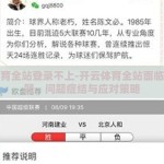 开云体育全站登录不上-开云体育全站面临登录难题，问题症结与应对策略