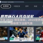 世界杯下注 2026-预见未来，2026世界杯下的全球体育下注新气象