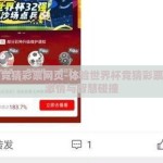 世界杯竞猜彩票网页-体验世界杯竞猜彩票网页的激情与智慧碰撞
