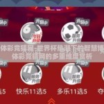 世界杯体彩竞猜网-世界杯热潮下的智慧博弈——体彩竞猜网的多重维度赏析