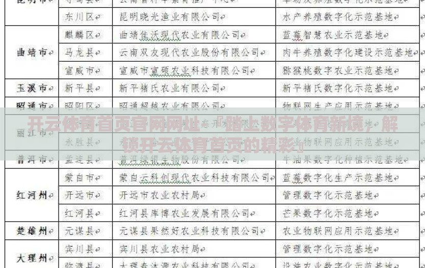 开云体育首页官网网址-『踏上数字体育新境，解锁开云体育首页的精彩』