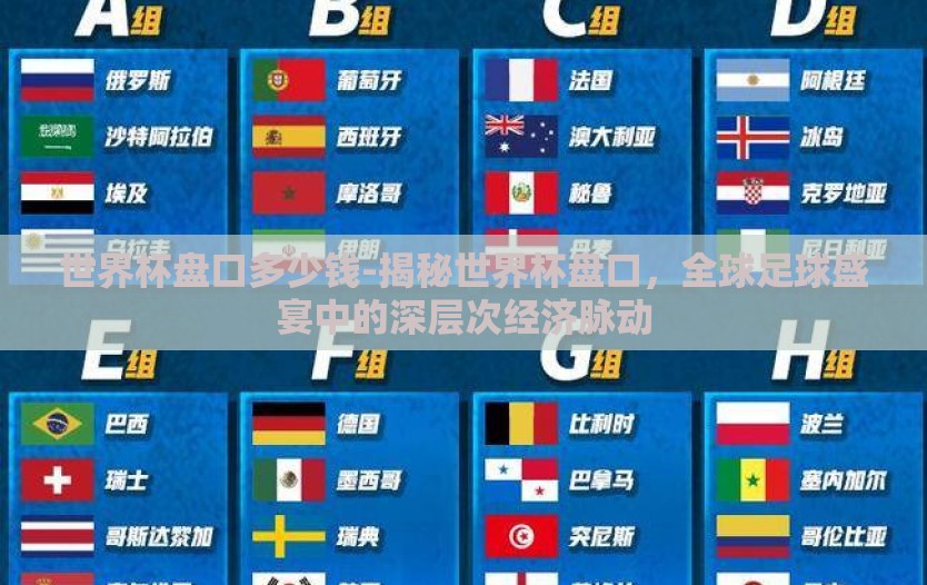 世界杯盘口多少钱-揭秘世界杯盘口,全球足球盛宴中的深层次经济脉动 世界杯盘口多少钱-揭秘世界杯盘口,全球足球盛宴中的深层次经济脉动