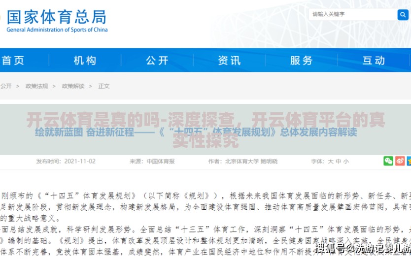 开云体育是真的吗-深度探查，开云体育平台的真实性探究