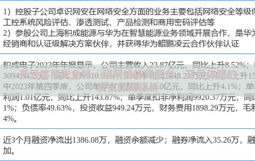 开云体育安全吗-暸望网络体育平台，开云体育的安全保障探析