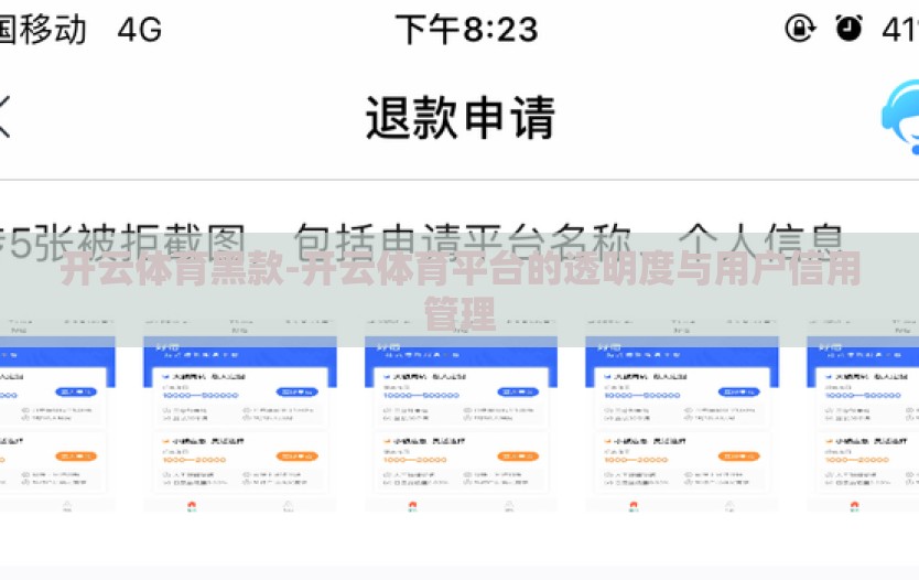 开云体育黑款-开云体育平台的透明度与用户信用管理