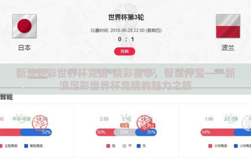 新浪足彩世界杯竞猜-精彩赛事，智谋押宝——新浪足彩世界杯竞猜的魅力之旅