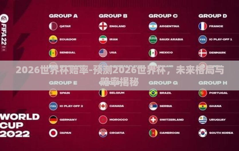 2026世界杯赔率-预测2026世界杯，未来格局与赔率揭秘