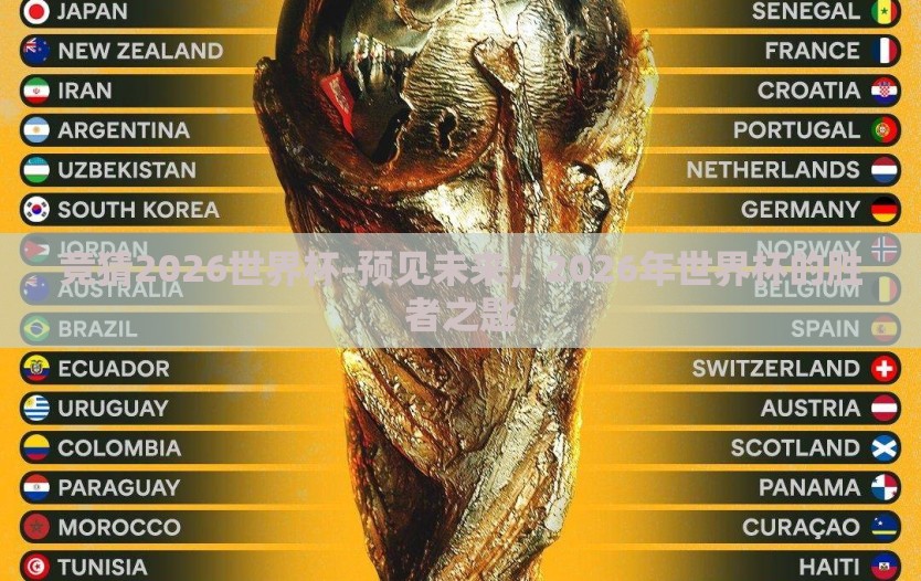 竞猜2026世界杯-预见未来，2026年世界杯的胜者之匙