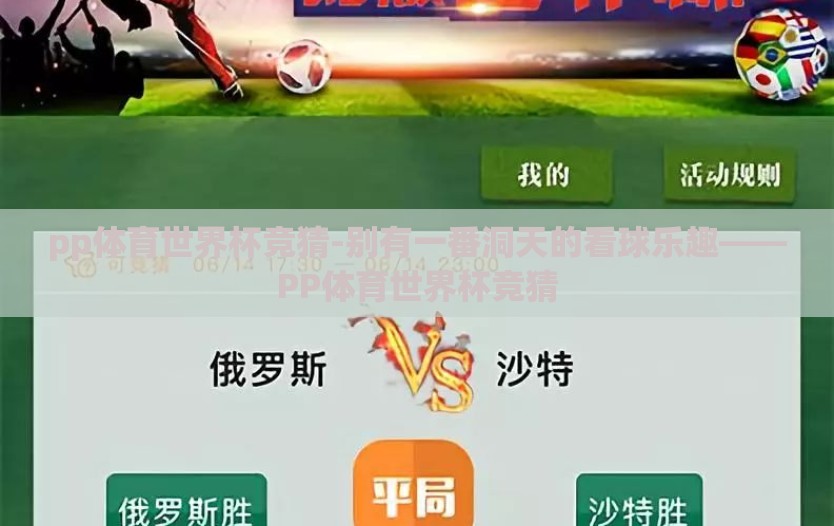 pp体育世界杯竞猜-别有一番洞天的看球乐趣——PP体育世界杯竞猜