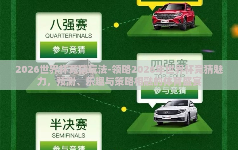 2026世界杯竞猜玩法-领略2026年世界杯竞猜魅力，预测、乐趣与策略相融的体育盛宴